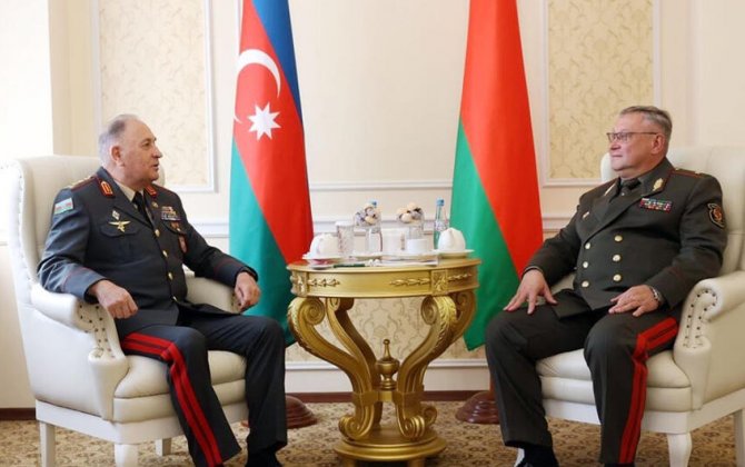 Kərim Vəliyev belaruslu həmkarı ilə görüşdü - FOTO