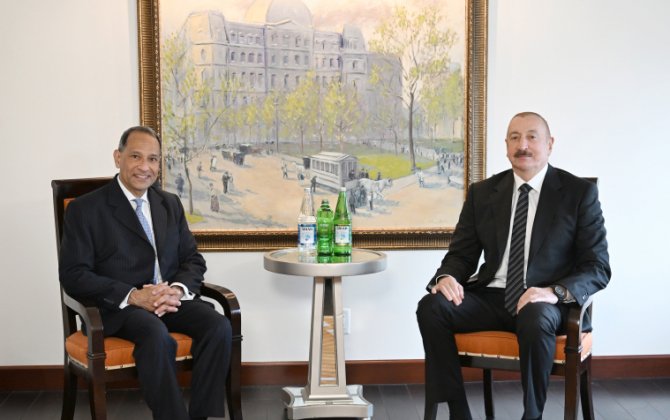Prezident İlham Əliyev Nyu-Yorkda ABŞ Ticarət Palatasının baş vitse-prezidenti ilə görüşüb - FOTO - YENİLƏNİB
