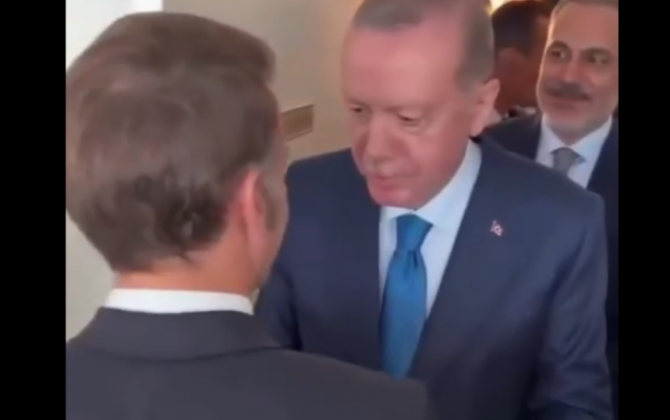 Ərdoğanın Makronla zarafatı gündəm oldu - VİDEO