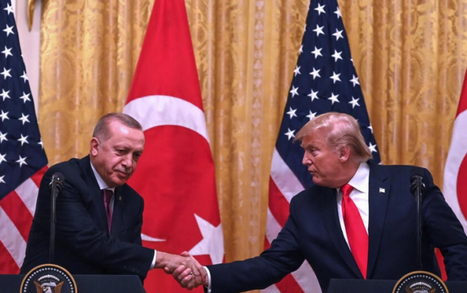 Ərdoğanla Tramp arasında görüş başlayıb