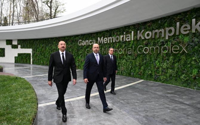 Prezident İlham Əliyev Gəncə Memorial Kompleksinin açılışında iştirak edib - FOTO - YENİLƏNİB