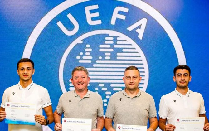 Azərbaycanlı hakimlər UEFA-nın proqramında iştirak etdilər - FOTO