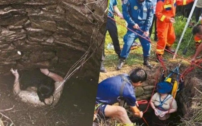 İlanlarla dolu quyuya düşdü - 54 saat sonra xilas olundu