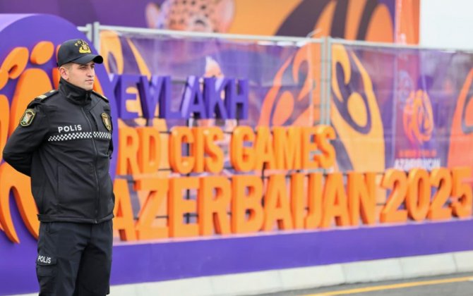 DİN: Polis III MDB Oyunlarında fasiləsiz xidmət aparır - FOTO