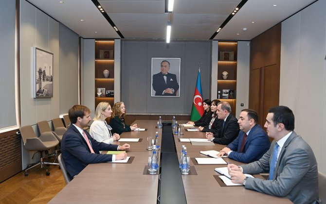 Ceyhun Bayramov ABŞ Dövlət Departamentinin baş müşavirni qəbul edib - FOTO