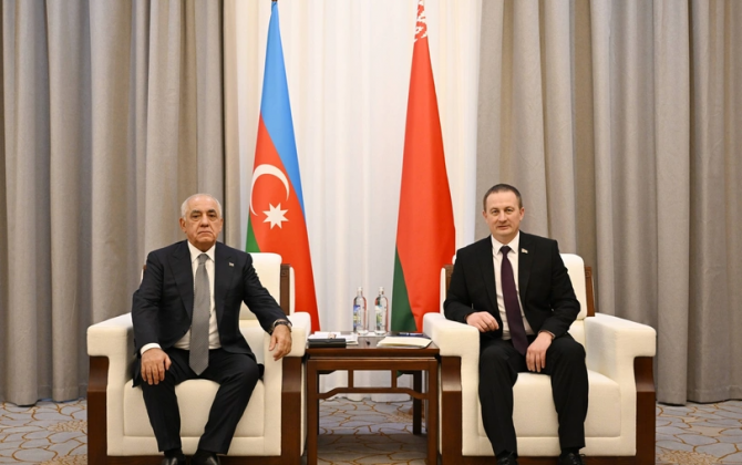 Minskdə Azərbaycan və Belarus baş nazirləri arasında danışıqlar aparılıb - FOTO