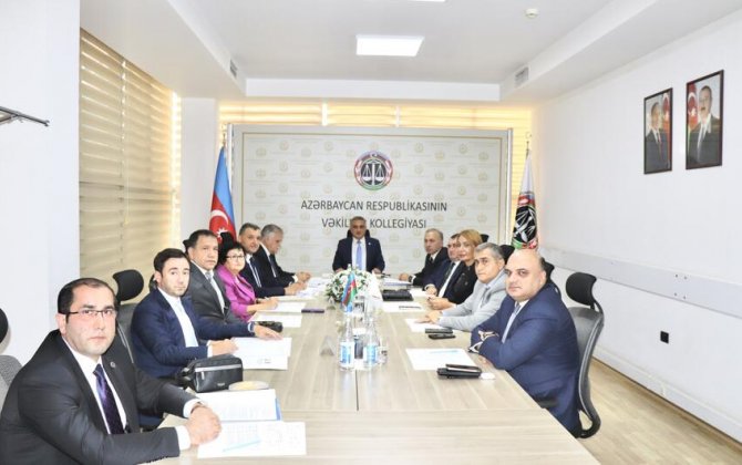Vəkillər Kollegiyası Rəyasət Heyətinin növbəti iclası keçirildi - FOTO