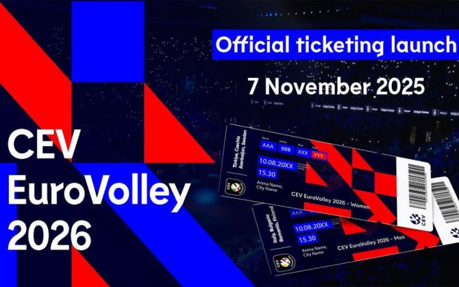 Voleybol üzrə Avropa çempionatının püşkatma mərasimi keçiriləcək