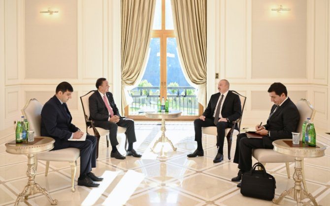 Prezident TDT-nin Baş katibi ilə görüşdü - FOTOLAR