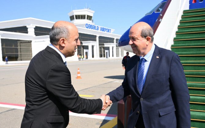 Ersin Tatar Azərbaycana səfərə gəldi - FOTO