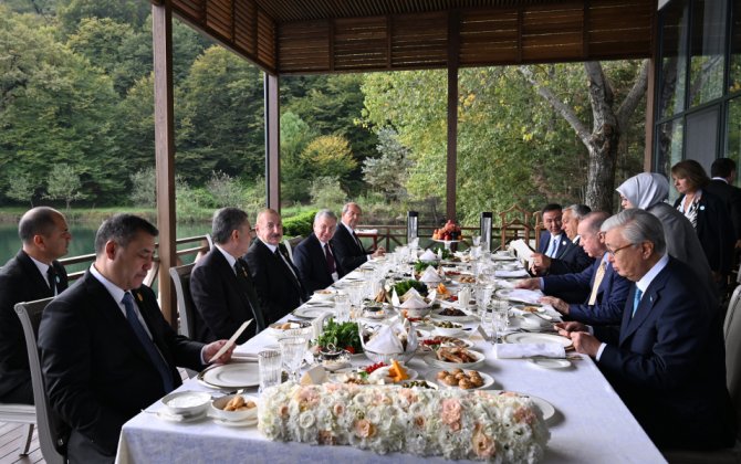 Qəbələdə TDT dövlət və hökumət başçılarının şərəfinə rəsmi nahar verilib - FOTO