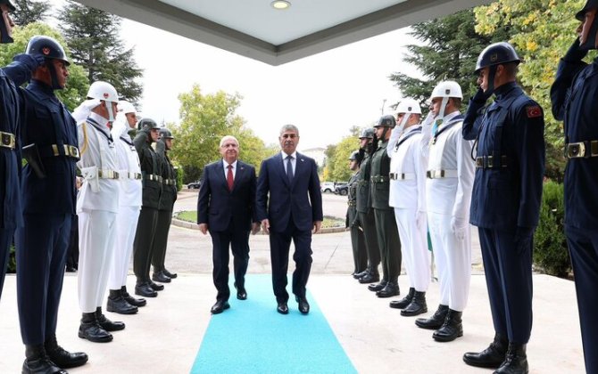 Azərbaycan, Türkiyə və Gürcüstan müdafiə nazirlərinin görüşü keçirilir - FOTO