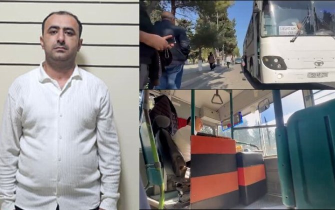 Narkotik vasitənin təsiri altında avtobus idarə edən sürücü həbs olundu - VİDEO
