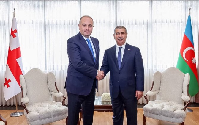 Azərbaycan və Gürcüstan müdafiə nazirləri görüşüblər - FOTO - YENİLƏNİB