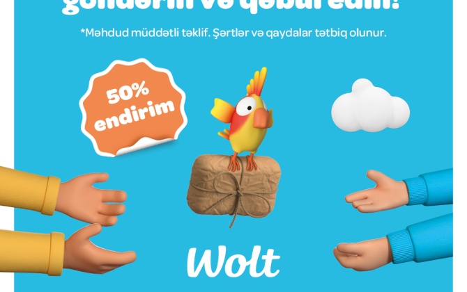 Wolt yeni “Packages” funksiyanı təqdim edir: indi əşyaları yemək sifarişi qədər asan göndərə bilərsiniz!
