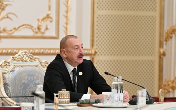 İlham Əliyev MDB Dövlət Başçıları Şurasının iclasında Laçının inkişafından danışdı
