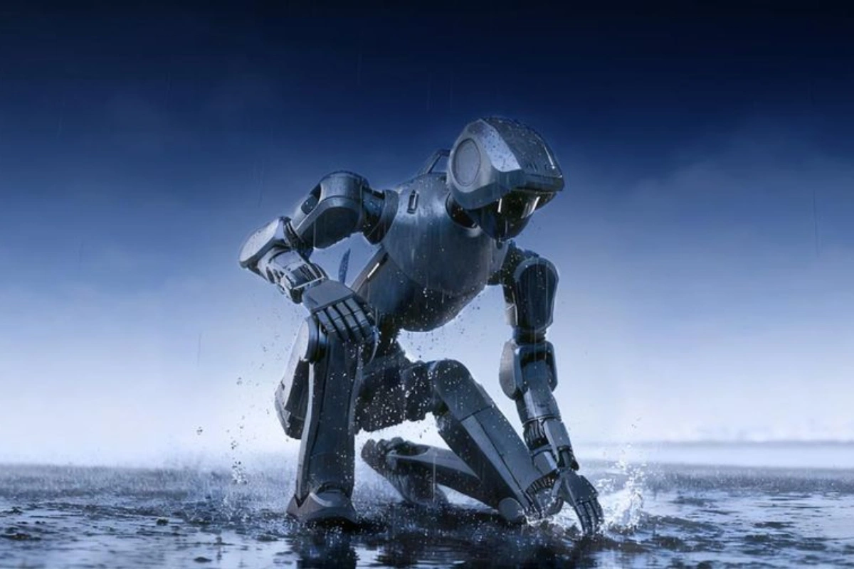 Çində yağış altında işləyə bilən ilk insanabənzər robot hazırlanıb - FOTO