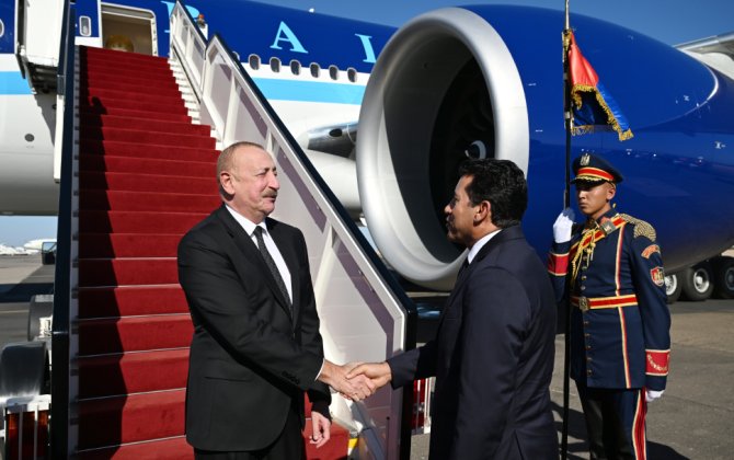 Prezident İlham Əliyev Misirə işgüzar səfərə gedib - FOTO