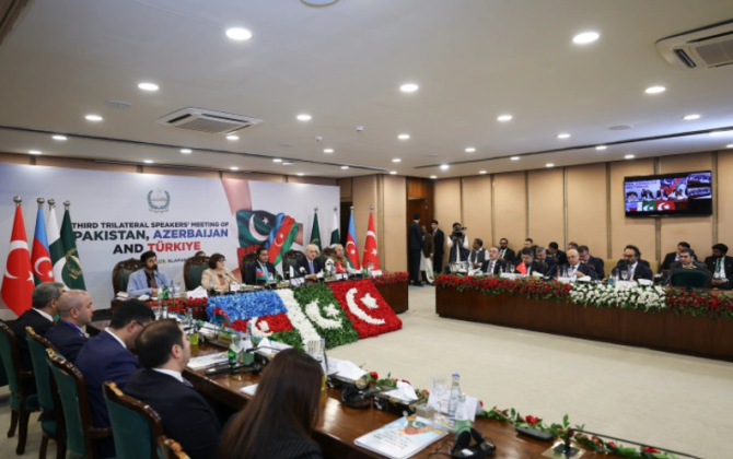 Azərbaycan, Türkiyə və Pakistan parlament sədrləri 