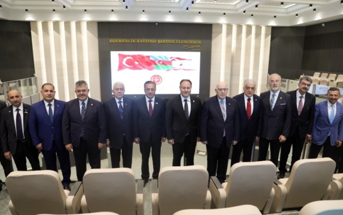 Deputatlarımız Şimali Kiprdə rəsmi görüşlərdə iştirak edir - FOTOLAR
