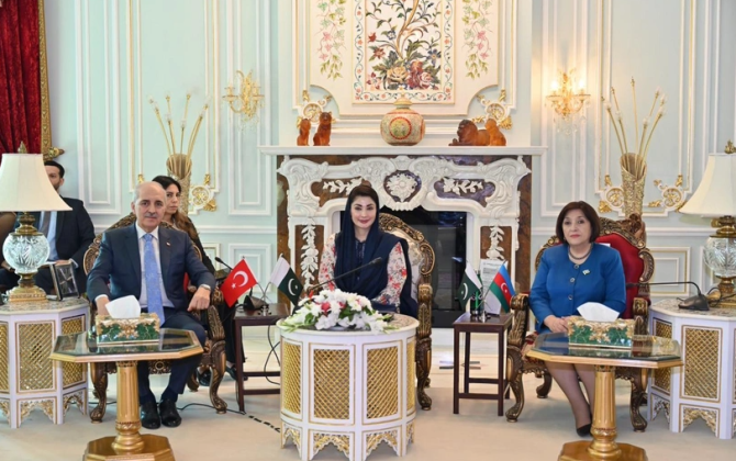 Azərbaycan, Pakistan və Türkiyə parlament sədrləri Pəncabın baş naziri ilə görüşüblər