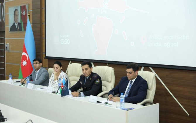 UNEC-də Narkomaniyaya qarşı mübarizə tədbiri keçirilib - FOTO