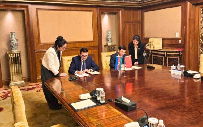 AQTA ilə Çinin Baş Gömrük Administrasiyası arasında Protokol layihəsi imzalanıb - FOTO