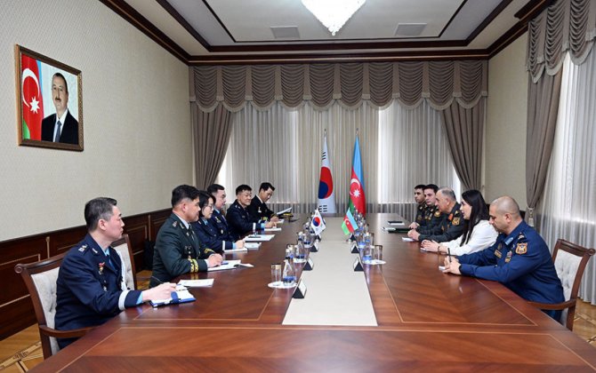 Azərbaycan-Koreya hərbi əməkdaşlığı müzakirə olunub - FOTO