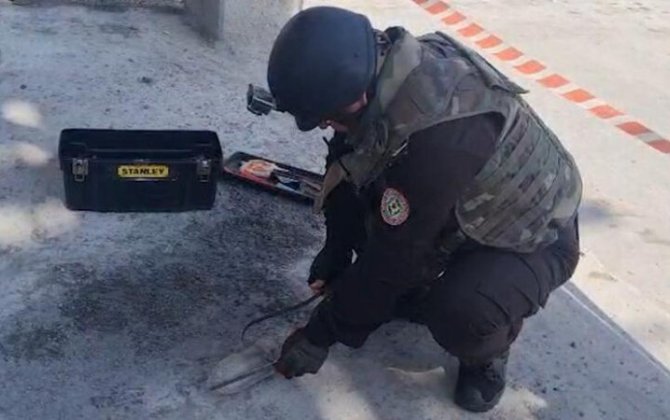 Balaxanıda top mərmisi tapıldı - FOTO