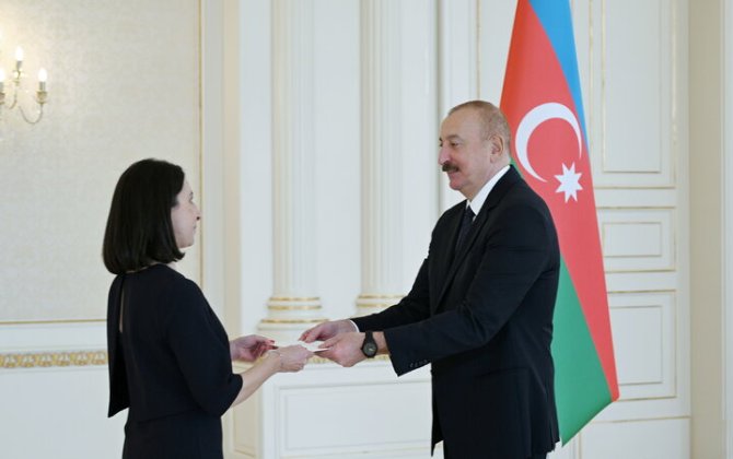 Azərbaycan Prezidenti Fransanın yeni səfirinin etimadnaməsini qəbul etdi - FOTO