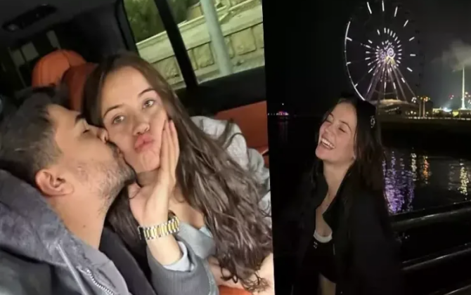 Türkiyəli aktrisanın Bakı tətilindən FOTOları