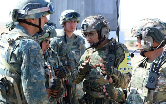 Azərbaycan, Qazaxıstan və Özbəkistan hərbçilərinin birgə təlimi davam edir - FOTO