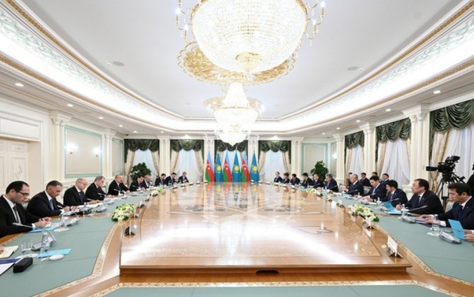 Astanada Azərbaycan-Qazaxıstan Ali Dövlətlərarası Şuranın ikinci iclası keçirildi - FOTO