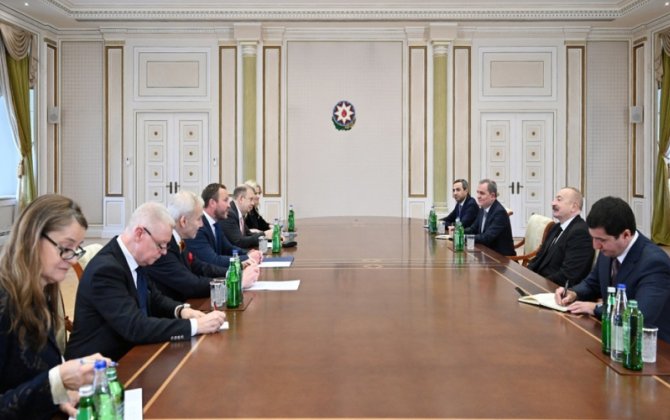 Президент Ильхам Алиев принял министра иностранных дел Эстонии