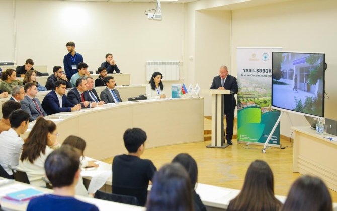 “Yaşıl şəbəkə: elmi innovasiya platforması” layihəsinin açılışı oldu - FOTOLAR