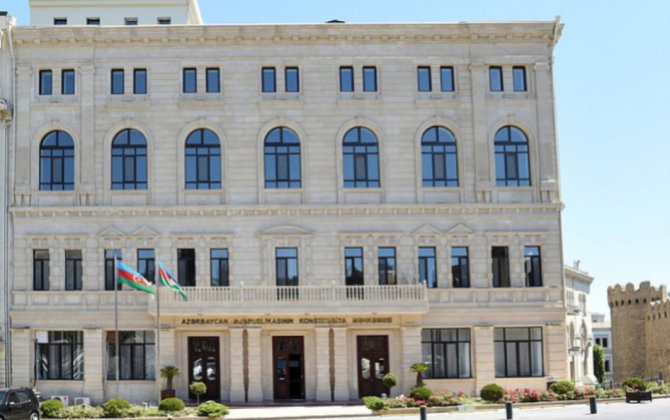 Konstitusiya Məhkəməsi Prokurorluğun sorğusu əsasında qərar qəbul edib