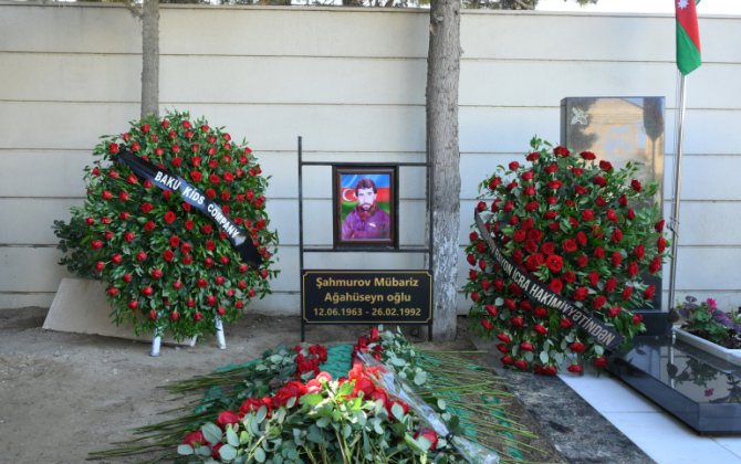 İtkin şəhid Mübariz Şahmurov dəfn olunub - FOTO