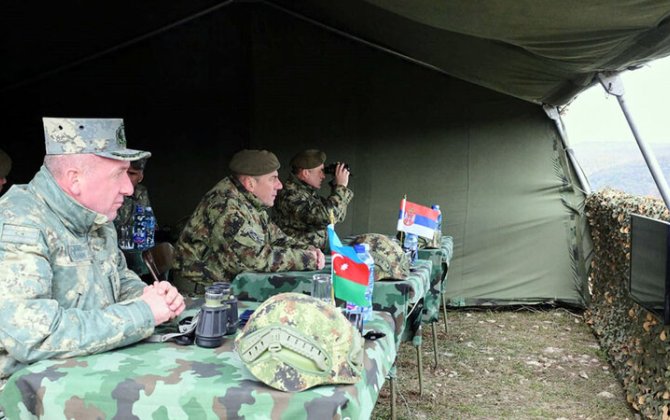 Azərbaycan və Serbiya artilleriyaçılarının birgə taktiki təlimi keçirildi - FOTO/VİDEO