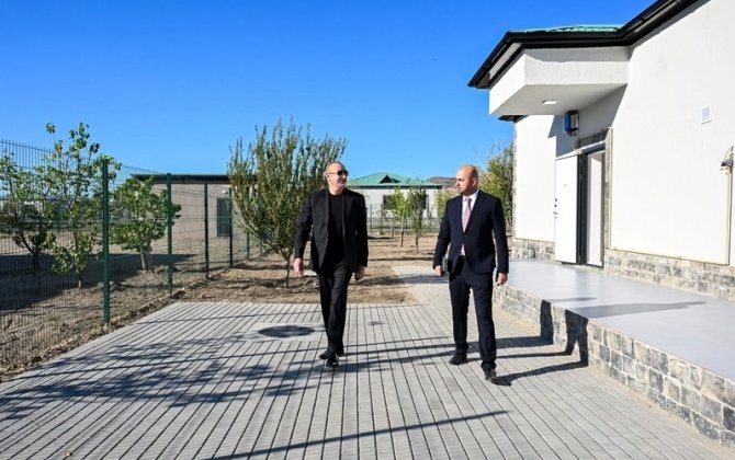 İlham Əliyev Ağalı kəndinin 2-ci mərhələsinin və Məmmədbəyli kəndinin açılışlarında iştirak etdi - FOTO