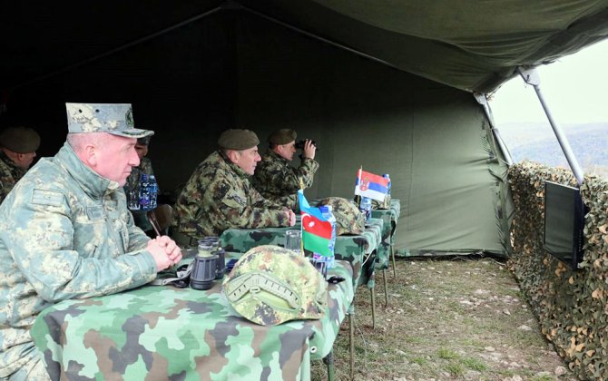 Проведены совместные тактические учения азербайджанских и сербских артиллеристов- (ВИДЕО)