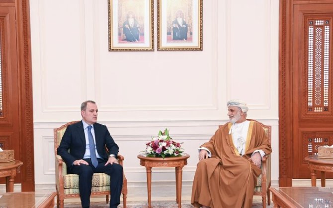 Ceyhun Bayramov Omanda Dövlət Şurasının sədri ilə görüşdü - FOTO