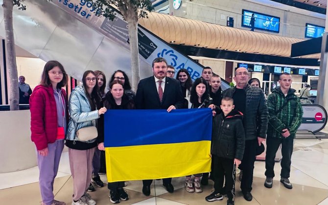 12 украинских детей прибыли в Азербайджан на реабилитацию