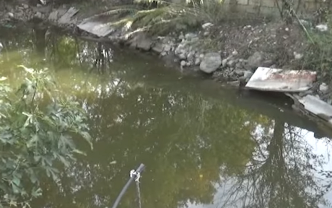 1 yaşlı Səmanın düşdüyü arxın GÖRÜNTÜLƏRİ