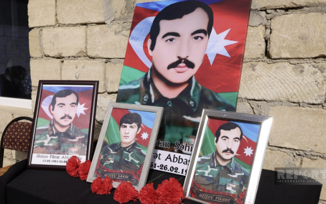 İtkin şəhidimizlə vida mərasimi keçirildi - FOTOLAR