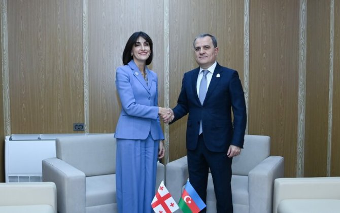 Azərbaycan və Gürcüstan XİN rəhbərləri strateji tərəfdaşlığı müzakirə etdilər - YENİLƏNİB + FOTO