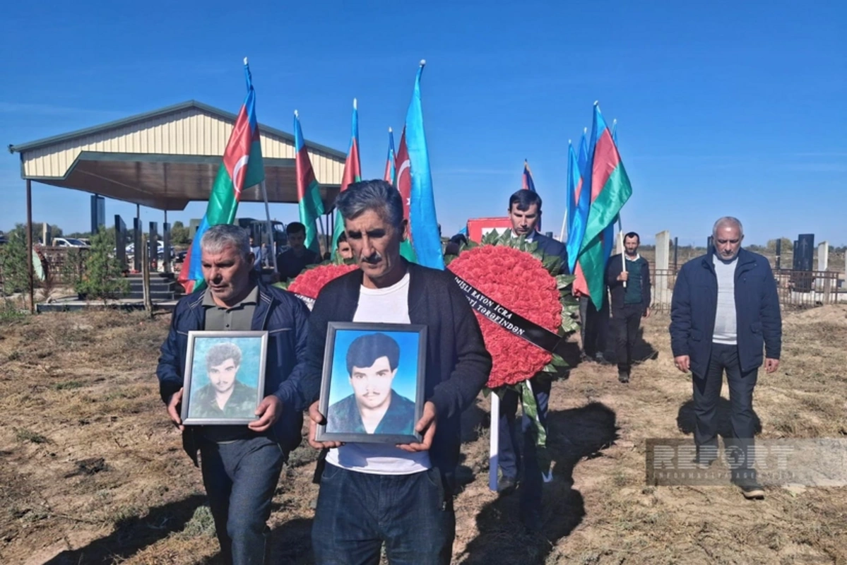 В Имишли захоронили останки шехида первой Карабахской войны Эльчина Гейдарова