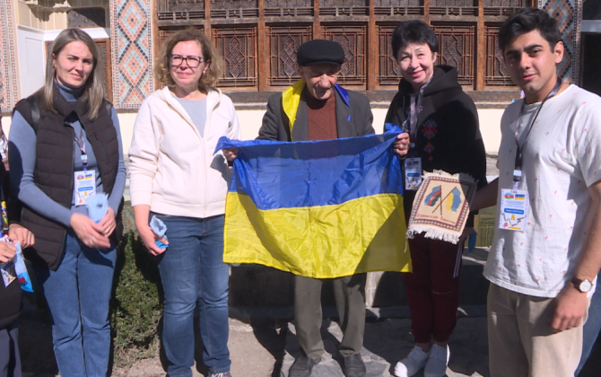 Украинские дети познакомились с городом Шеки