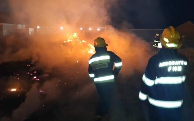 Tərtərdə yanğın oldu