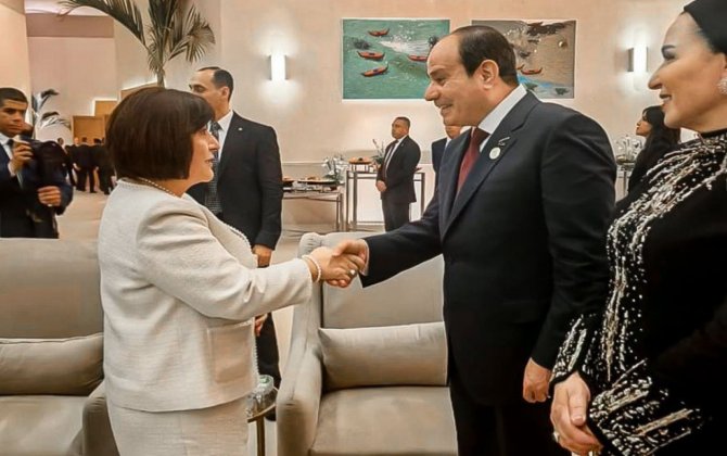 Sahibə Qafarova Böyük Misir Muzeyinin açılış mərasimində iştirak edib - FOTO