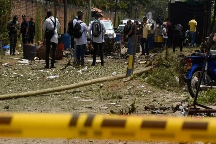 Kolumbiyada polis idarəsi yaxınlığında partlayış: ölənlər var